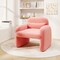 Modern Accent Chair with Waist Pillow and Armrests for Living Room Bedroom